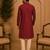 Maroon ethnic printed kurta
