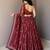 red georgette lehenga choli - free size 