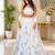 white georgette lehenga choli - free size 
