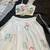 white georgette lehenga choli - free size 