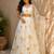 white organza lehenga choli - free size 