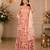orange organza lehenga choli - free size 