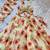 cream georgette lehenga choli - free size 