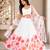 white georgette lehenga choli - free size 
