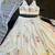 off-white georgette lehenga choli - free size 