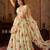 cream georgette lehenga choli - free size 