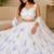 white georgette lehenga choli - free size 