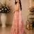 orange organza lehenga choli - free size 