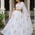 white georgette lehenga choli - free size 
