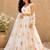 off-white georgette lehenga choli - free size 