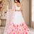 white georgette lehenga choli - free size 