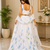 white georgette lehenga choli - free size 