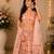 orange organza lehenga choli - free size 