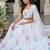 white georgette lehenga choli - free size 