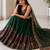 green georgette lehenga choli - free size 