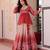 light-orange chiffon lehenga choli - free size 