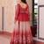 light-orange chiffon lehenga choli - free size 