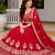 navy-blue faux georgette lehenga choli - free size 