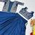navy-blue silk lehenga choli - free size 