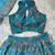 blue organza lehenga choli - free size 