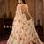 cream georgette lehenga choli - free size 