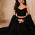 black georgette lehenga choli - free size 