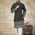 wedding silk fabric with embroidery and printed work kurta payjama
