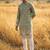 wedding silk fabric with weaving and printed work kurta payjama
