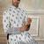wedding silk fabric with embroidery and printed work kurta payjama