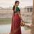 Maroon Color Embroidery Weaving Flower Border With Dori Piping Fitting Pashmina Silk Saree