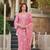 pink embroidered kurta pant set with dupatta