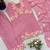 pink embroidered kurta pant set with dupatta