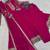 rani pink faux georgette embroidered anarkali suit with dupatta