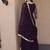 wine faux georgette embroidered anarkali suit with dupatta