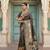 Black Color Printed Pallu With Body Print Jacquard Weaving Border Dola Silk Saree