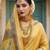Yellow Color Printed Pallu With Body Print Jacquard Weaving Border Dola Silk Saree
