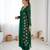 Green pure georgette floral embroidered kurta with afghani bottom set