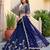 Enchanting Royal Blue Dori, Zari, and Sequins Embroidered Rangoli Silk Indian latest designer Bollywood lehenga