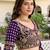 Delightful Deep Purple Dori, Zari, and Sequins Embroidered Rangoli Silk Indian party wear lehenga