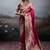 Rani pink banarasi silk blend saree with rich gold zari weaving