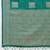 Teal zari woven banarasi silk blend saree with blouse piece