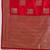 Red zari woven banarasi silk blend saree with blouse piece