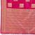 Rani pink zari woven banarasi silk blend saree with blouse piece