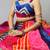 Multicolor Embroidered Faux Georgette party wear lehenga choli