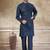 viscose with full embroidery and sequence work mens modi jacket kurta pajama