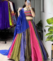 Multicolor SILK blend Embroidered  party wear lehenga choli