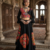 black rayon embroidered lehenga choli