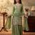 green color tissue silk blend readymade salwar suit 