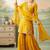 mustard color natural crape readymade salwar suit 