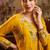 mustard color natural crape readymade salwar suit 